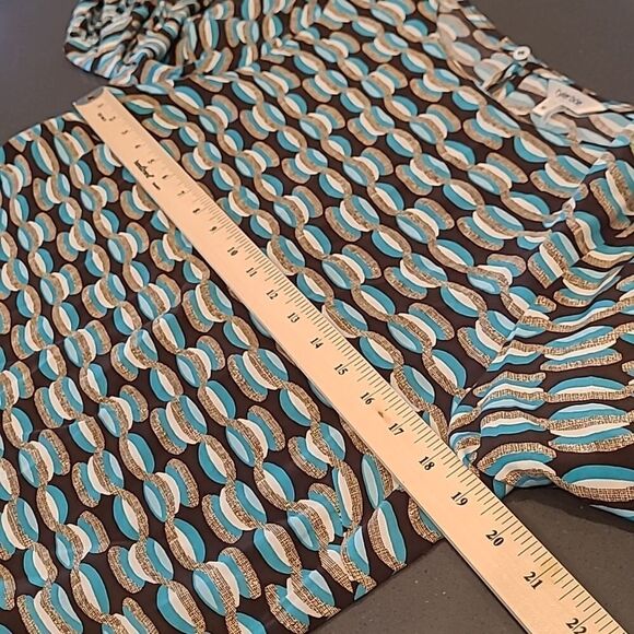 tyler Boe sz M tunic top 100% silk - Picture 9 of 9